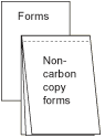 image of NCR form print options